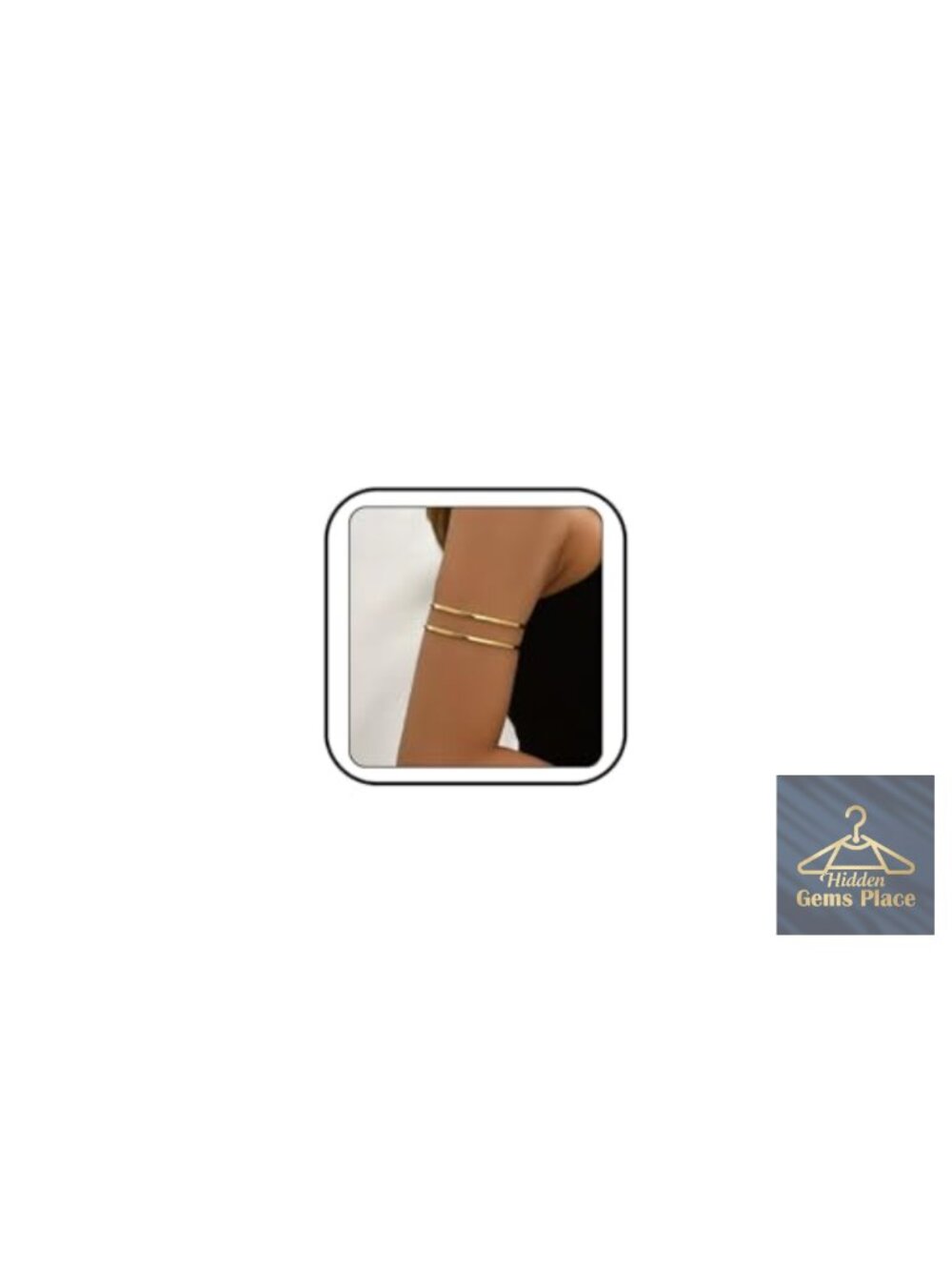 Gold Arm Cuff Bracelet Upper Arm Layered Stackable Bangle Jewelry